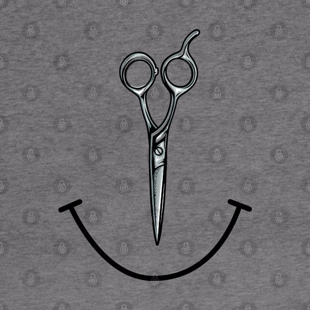 Barber - Smiling Scissors by Kudostees